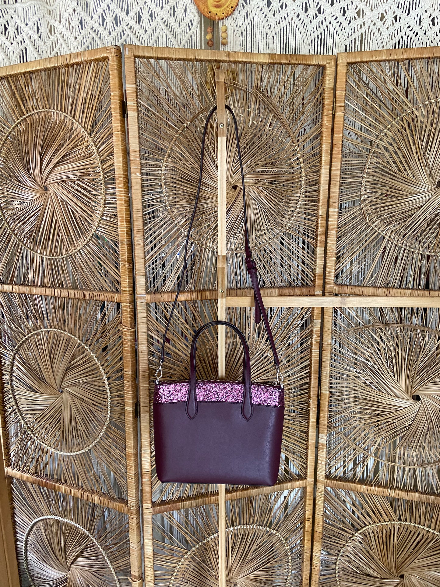 kate spade Purple/Glitter Crossbody