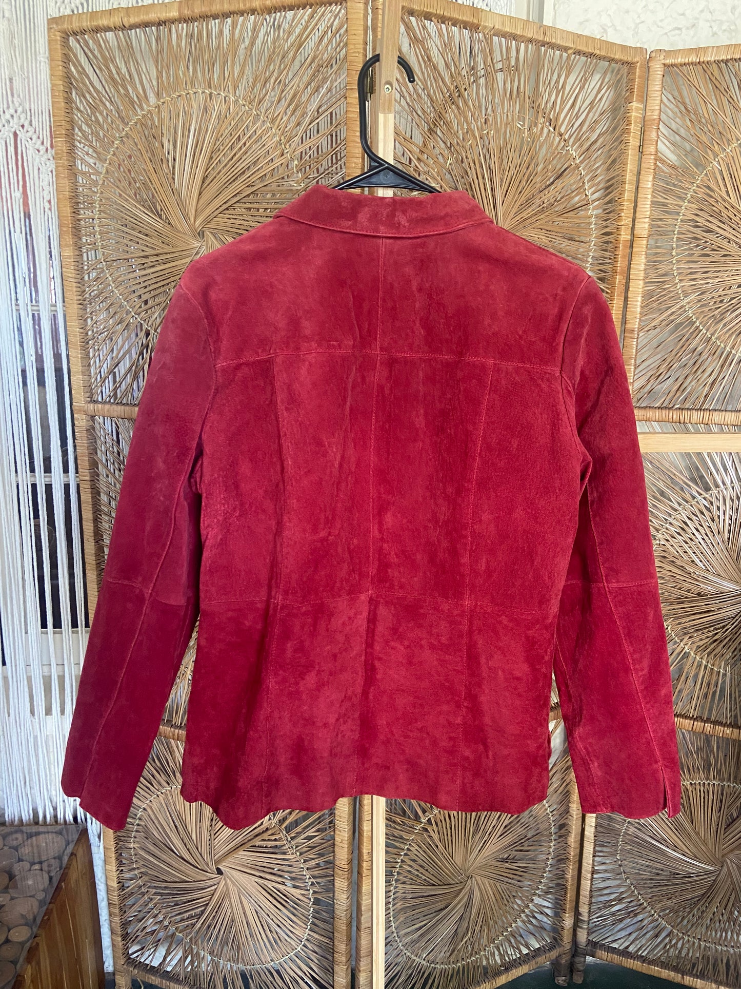 Vintage Red Leather Jacket